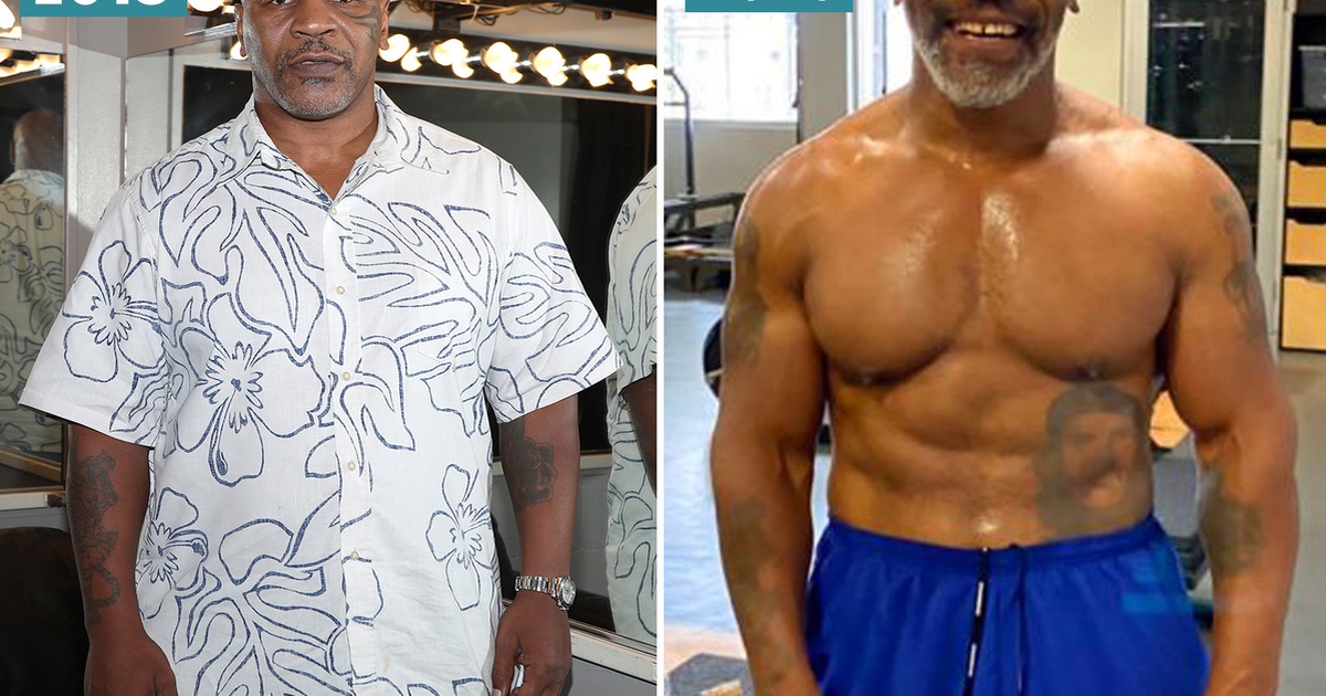 “Ông già” 53 tuổi Mike Tyson khoe bụng 6 múi chuẩn như Cristiano Ronaldo