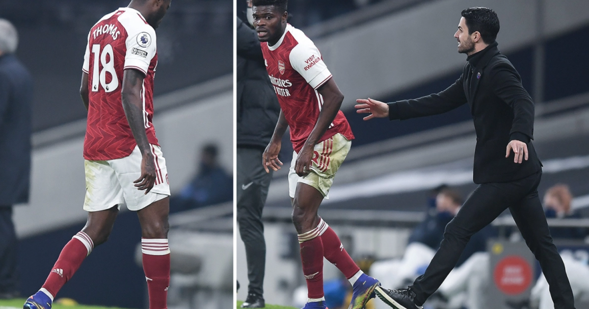 HLV Arteta bức xúc vì Thomas Partey quá ngờ nghệch rời sân để Tottenham ghi bàn