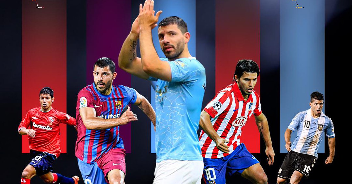 Tiền đạo Sergio Aguero chính thức thông báo giải nghệ ở tuổi 33