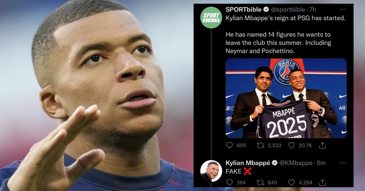 Mbappe gắn nhãn ‘fake’ cho tin PSG sẽ sa thải HLV Pochettino và bán Neymar