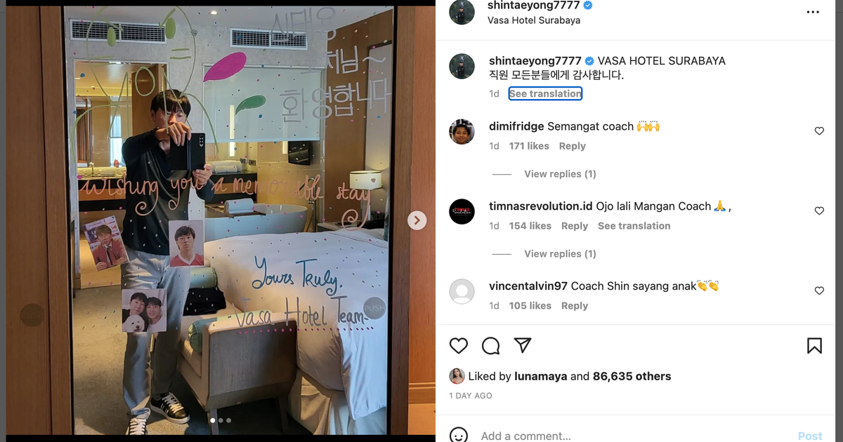 Căn phòng tại khách sạn của HLV Shin Tae-yong bị vẽ bậy, và cái kết bất ngờ