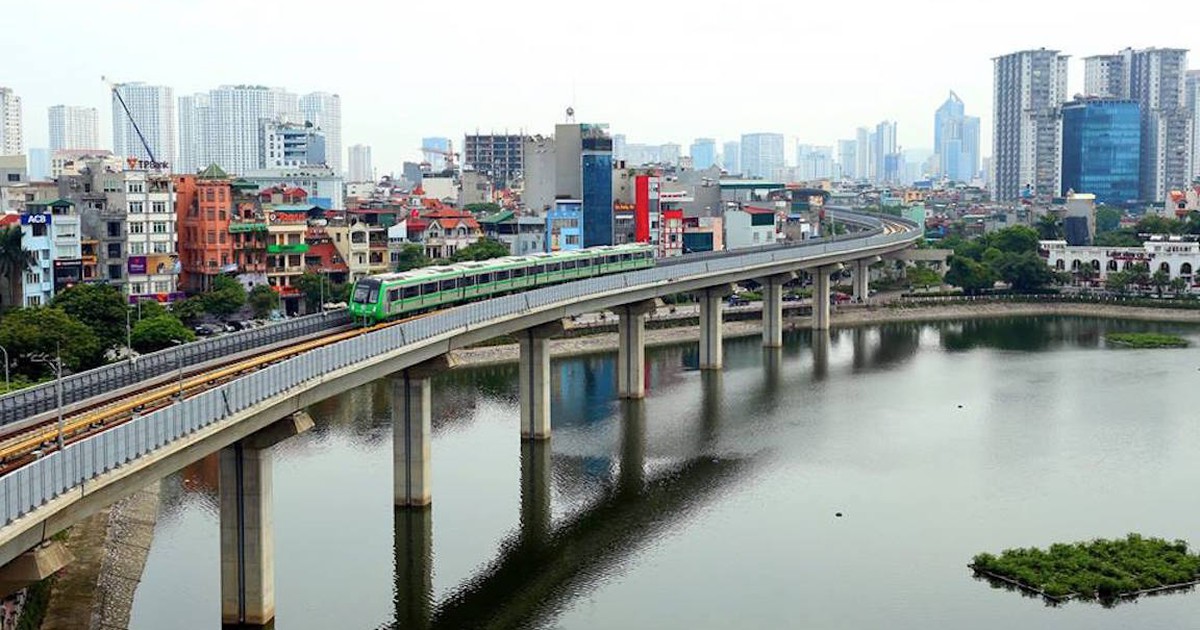 Tàu đường sắt Cát Linh - Hà Đông chạy kiểm tra kỹ thuật