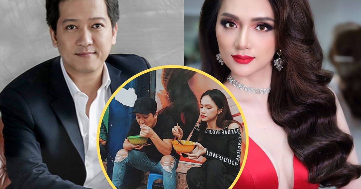 Trường Giang mang dép tổ ong, ngồi ăn bên lề đường cùng Hương Giang