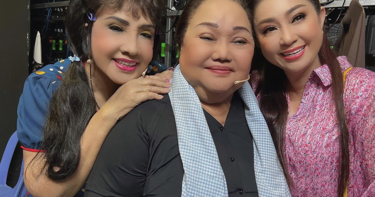 NSND Lệ Thủy vui mừng hội ngộ nghệ sĩ Ngọc Giàu, Thoại Mỹ