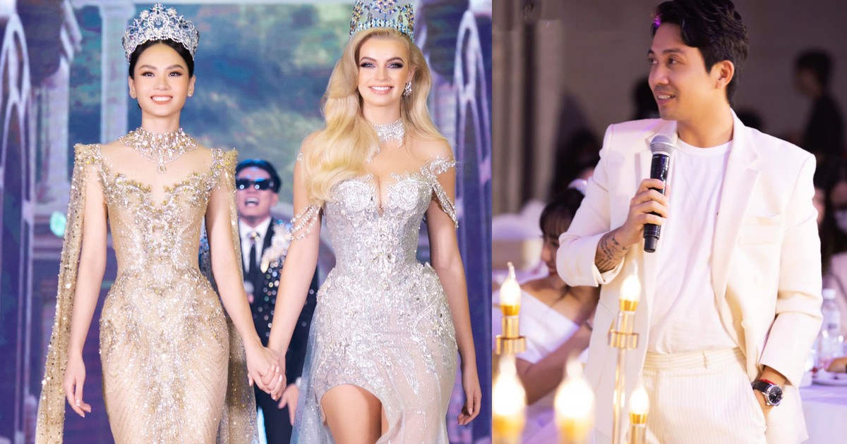 Vợ chồng đại gia Minh Nhựa đấu giá thành công váy của Hoa hậu Thế giới