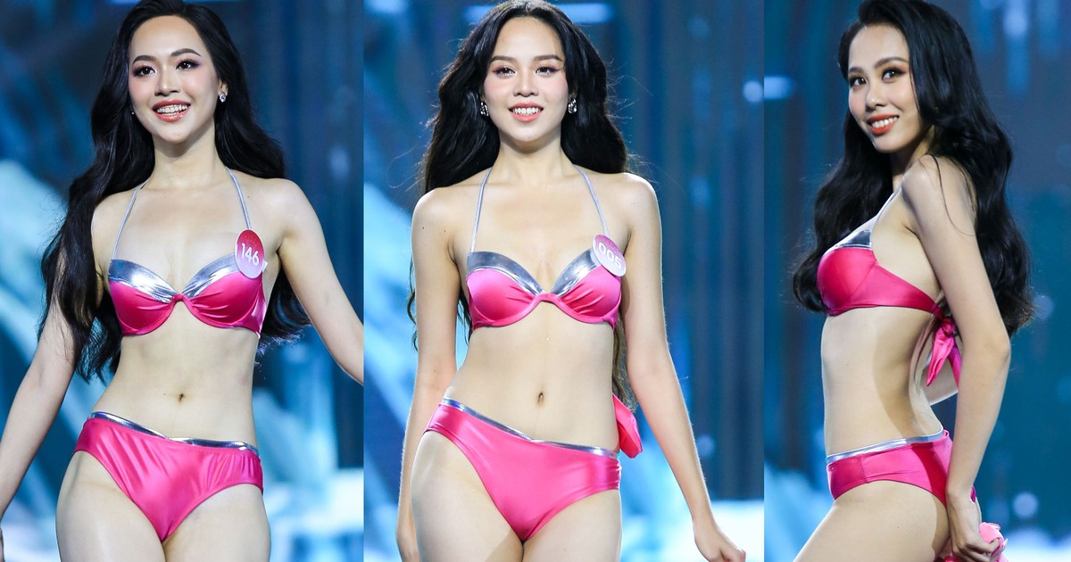 Huỳnh Thị Thanh Thủy và Top 20 Hoa hậu Việt Nam nóng bỏng khi trình diễn bikini