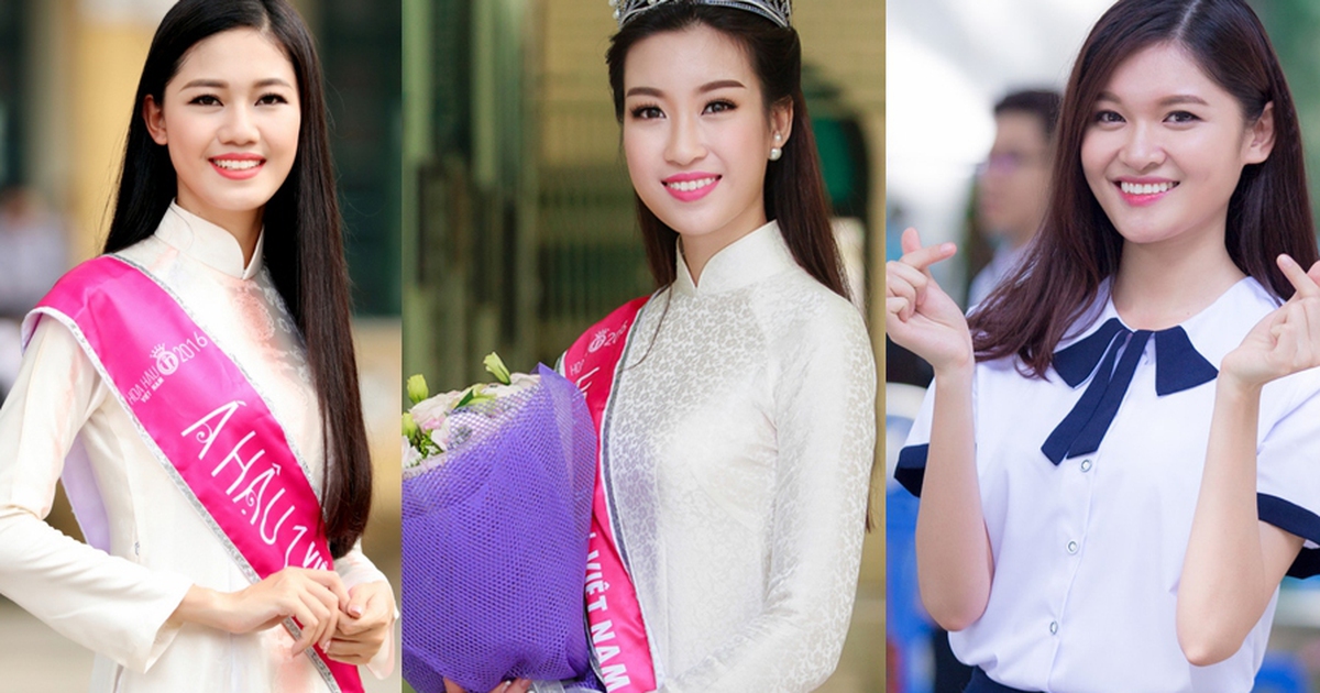 Top 3 Hoa hậu Việt Nam 2016 về trường cũ dự lễ khai giảng