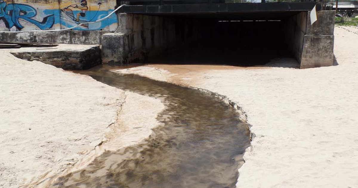 Nhức nhối cống xả thải dọc bờ biển Đà Nẵng