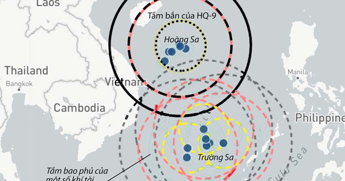 Thế trận hỏa lực Trung Quốc trên Biển Đông