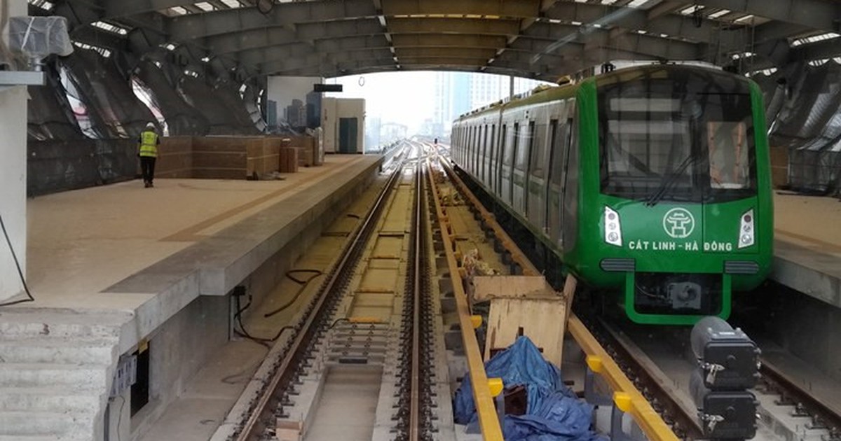 Trong tháng 8 chạy thử đoàn tàu Cát Linh - Hà Đông