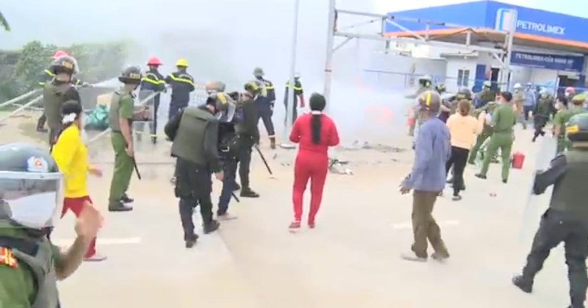 3 chiến sĩ công an bị thương trong khi cưỡng chế thi hành án