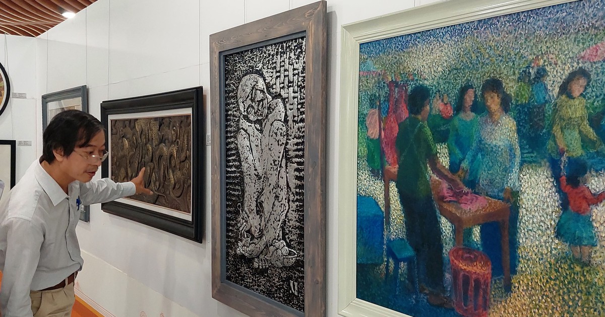 Triển lãm mỹ thuật từ 9 tỉnh, thành miền Trung - Tây nguyên