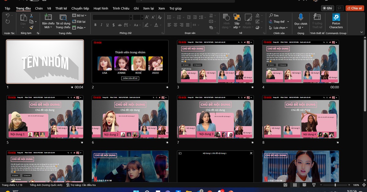 Nam sinh tự thiết kế mẫu PowerPoint cực đẹp, chia sẻ miễn phí cho mọi người