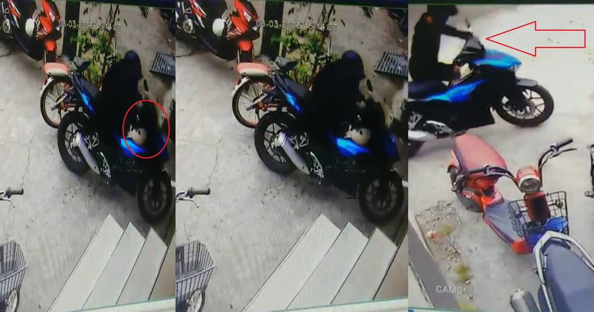 TP.HCM: Bẻ khóa, trộm xe máy trước cửa hàng tiện lợi trong chớp mắt