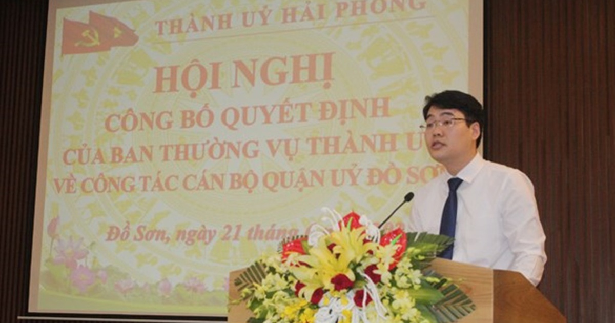 Phó bí thư Thành đoàn Hải Phòng giữ chức Phó bí thư Quận ủy Đồ Sơn