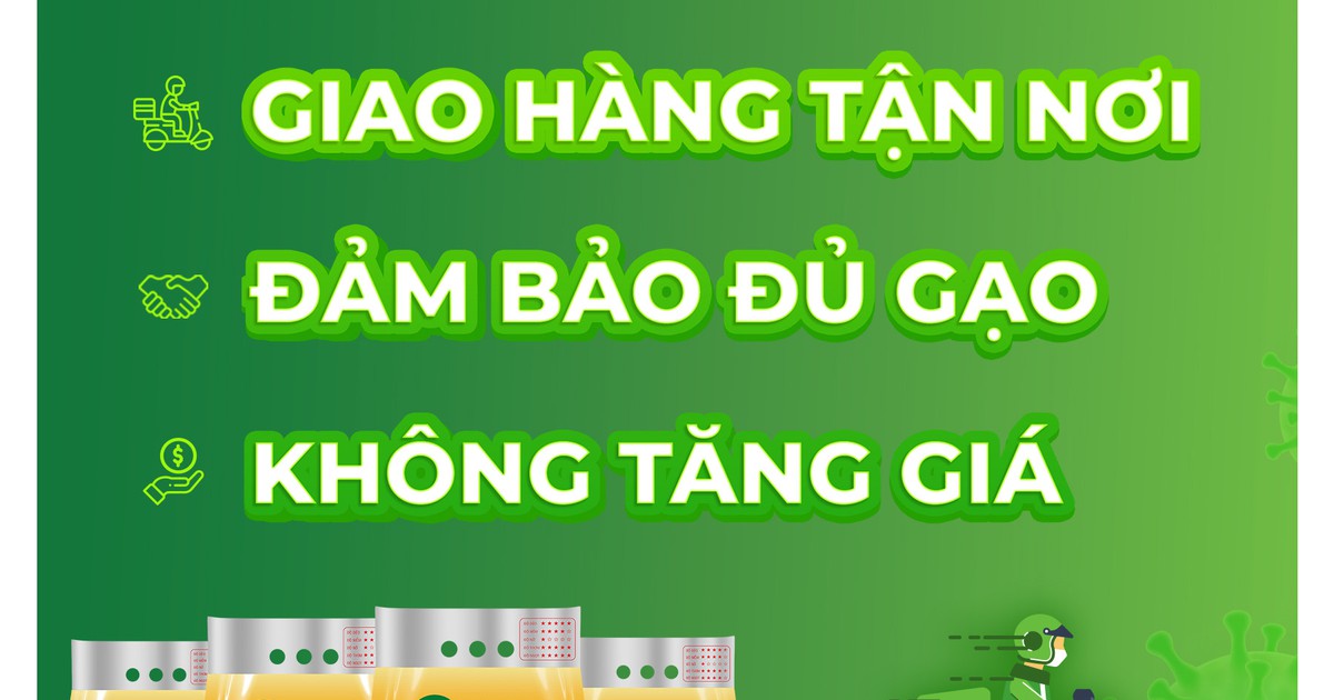 Gạo A An nhận giao hàng nhanh miễn phí 'mùa' Covid-19