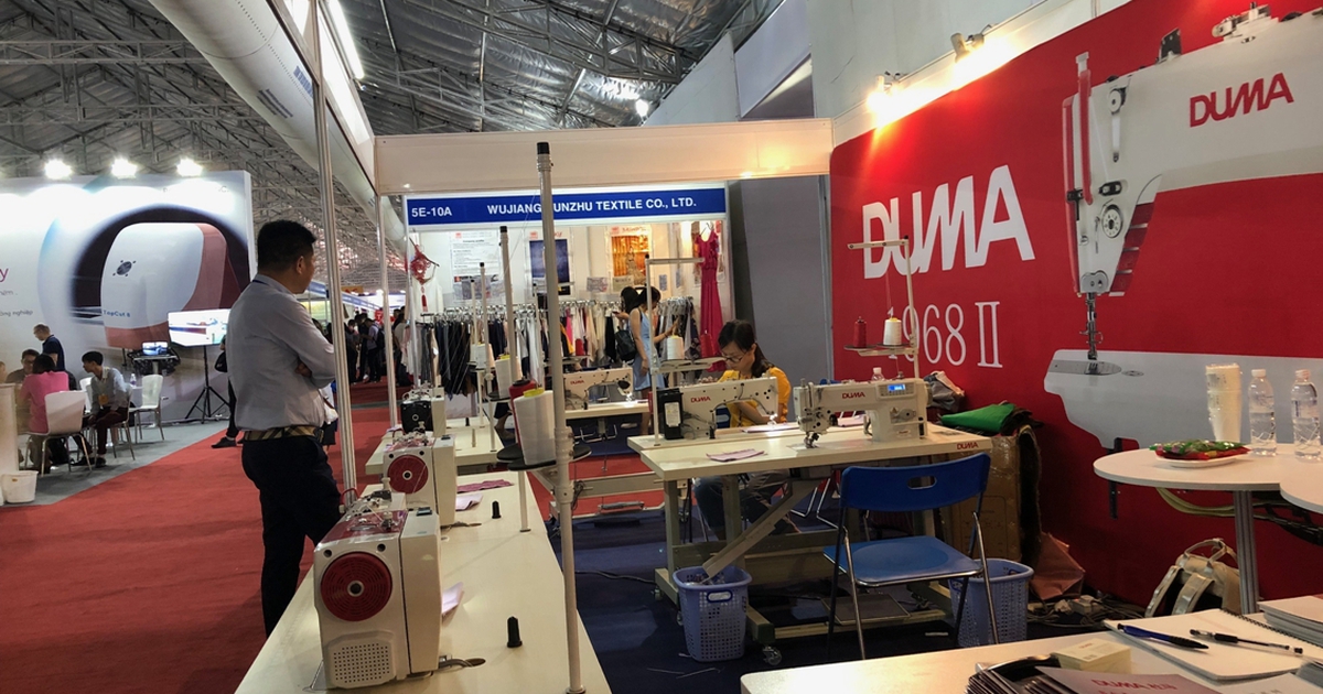 Doanh nghiệp Trung Quốc chiếm hơn 70% hội chợ dệt may Việt Nam