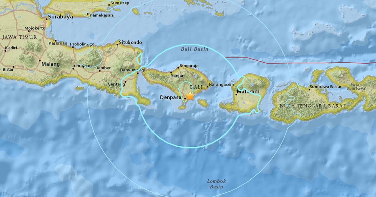 Động đất 5,5 độ Richter rung chuyển đảo Bali ở Indonesia