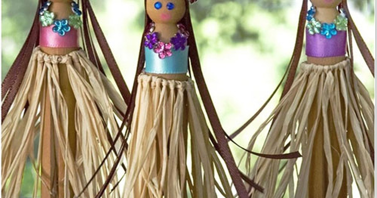 Làm đồ lưu niệm với kẹp quần áo