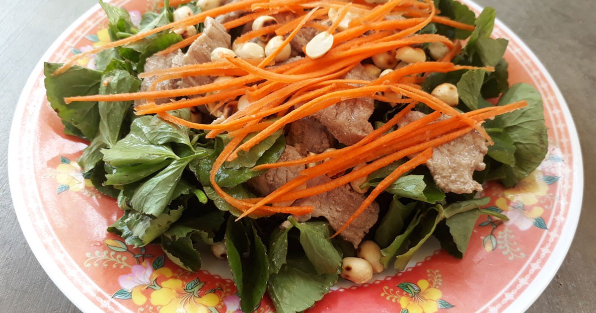 Gỏi rau má thịt bò