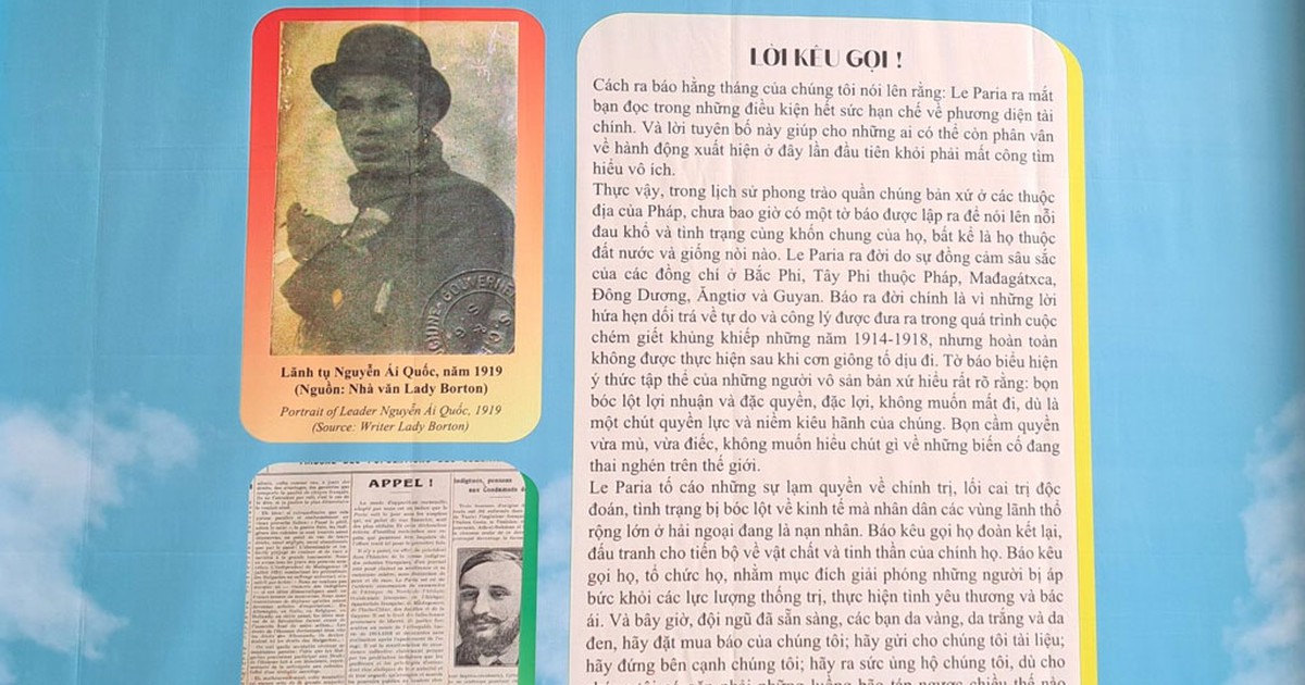 Triển lãm 'Nhà báo Nguyễn Ái Quốc' và '100 năm báo Người cùng khổ'
