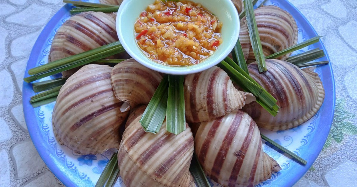 Hương vị quê hương: Ốc giấm hấp chấm mắm gừng