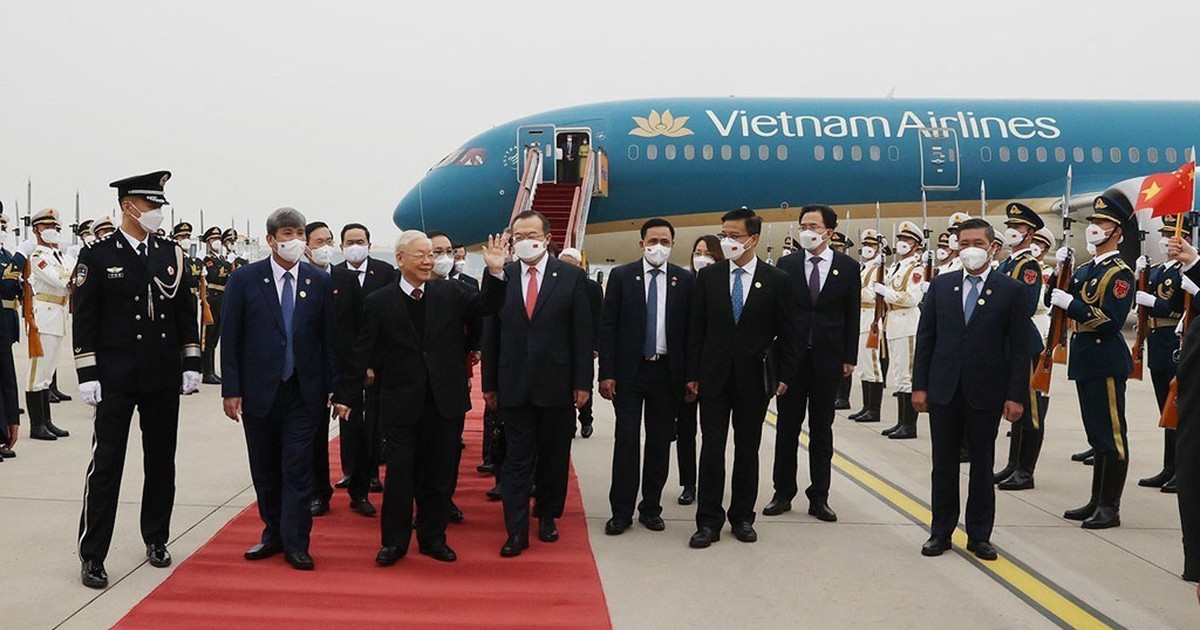 Tổng bí thư Nguyễn Phú Trọng bắt đầu chuyến thăm Trung Quốc