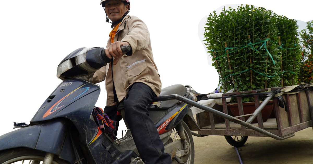 Nghề… chạy theo Tết: Quay đều những vòng xe ba gác