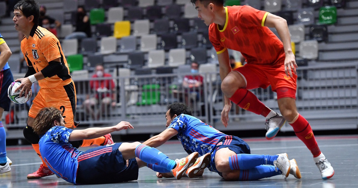 Tuyển futsal Việt Nam thua sít sao tuyển Nhật Bản tại giải tứ hùng