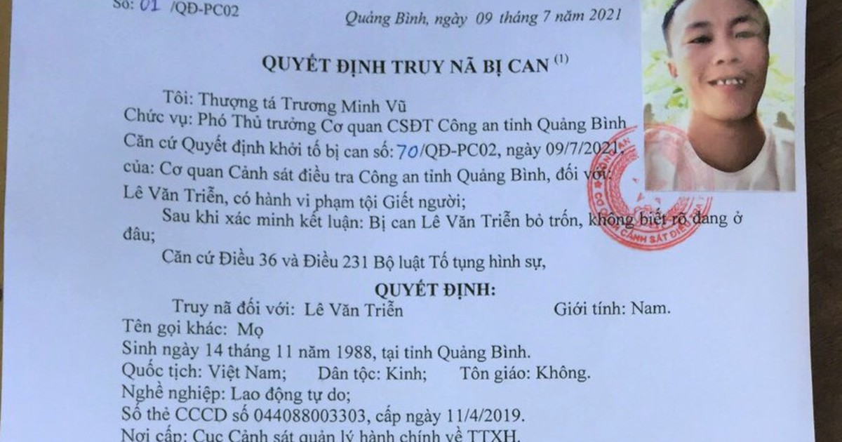 Quảng Bình: Khởi tố bị can, phát lệnh truy nã con rể giết mẹ vợ