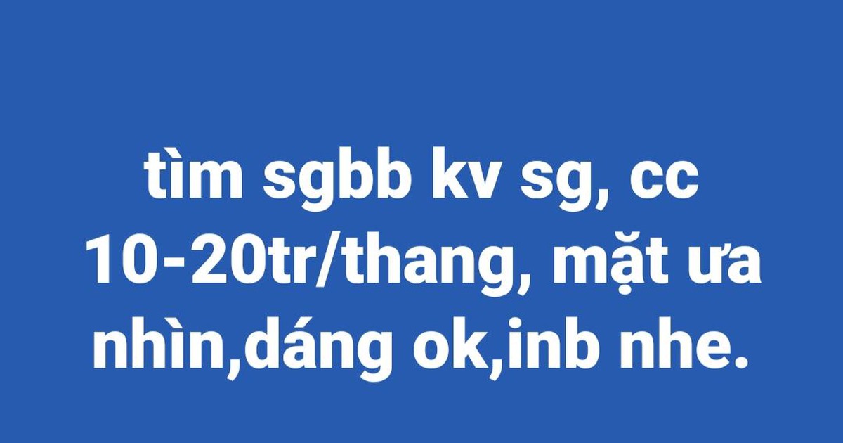 Bát nháo thế giới ngầm 'sugar baby', 'sugar daddy'