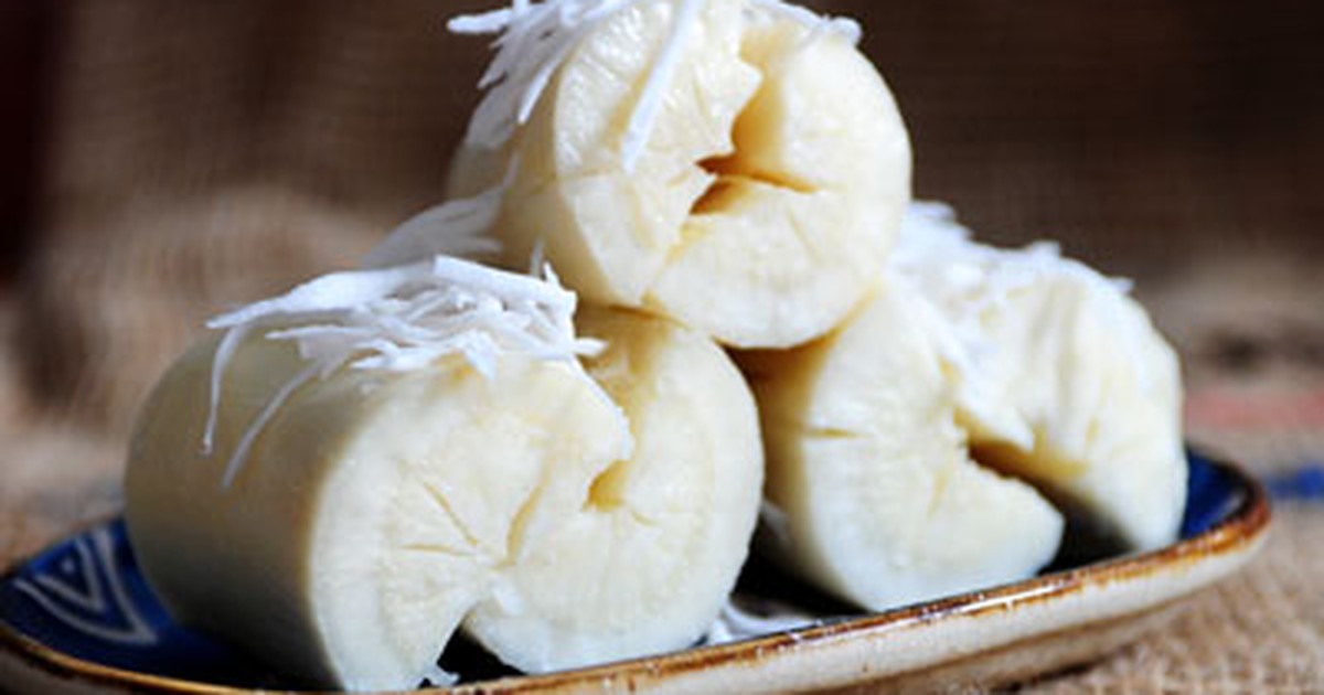 C&ocirc;ng thức l&agrave;m sắn hấp cốt dừa dẻo thơm