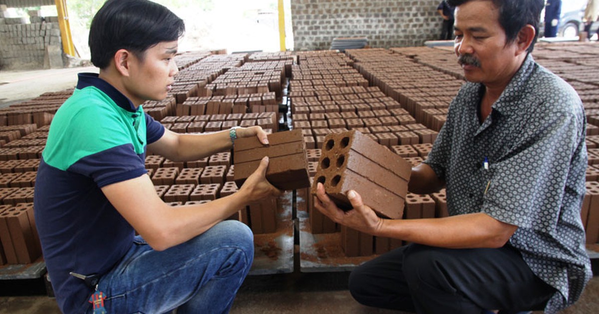 Dựng cơ đồ với gạch không nung