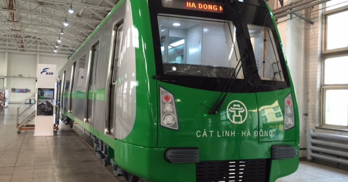 Thẻ lên tàu Cát Linh - Hà Đông in song ngữ Việt - Trung