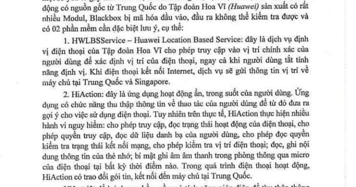 Công an Gia Lai bác bỏ 'công văn' liên quan Huawei