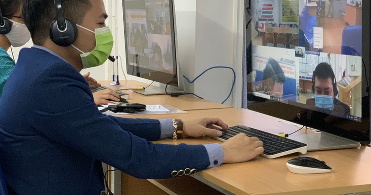 Phiên giao dịch trực tuyến về xuất khẩu lao động tại 6 tỉnh miền Trung