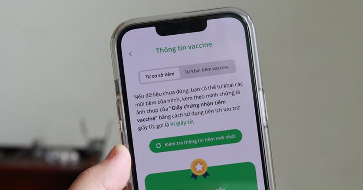 PC-Covid bổ sung tính năng tự khai tiêm vắc xin