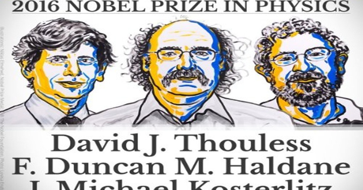 Nghiên cứu trạng thái vật chất bằng tô pô học đoạt Nobel Vật lý 2016