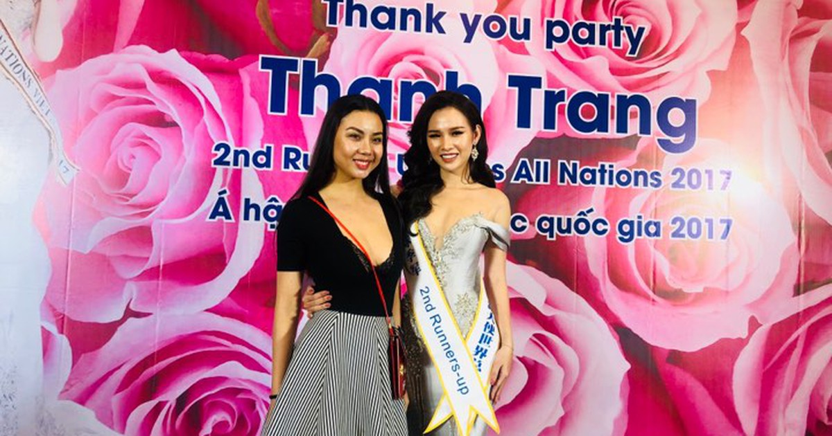 Lại Thanh Hương xuất hiện giản dị mừng Á hậu Thanh Trang