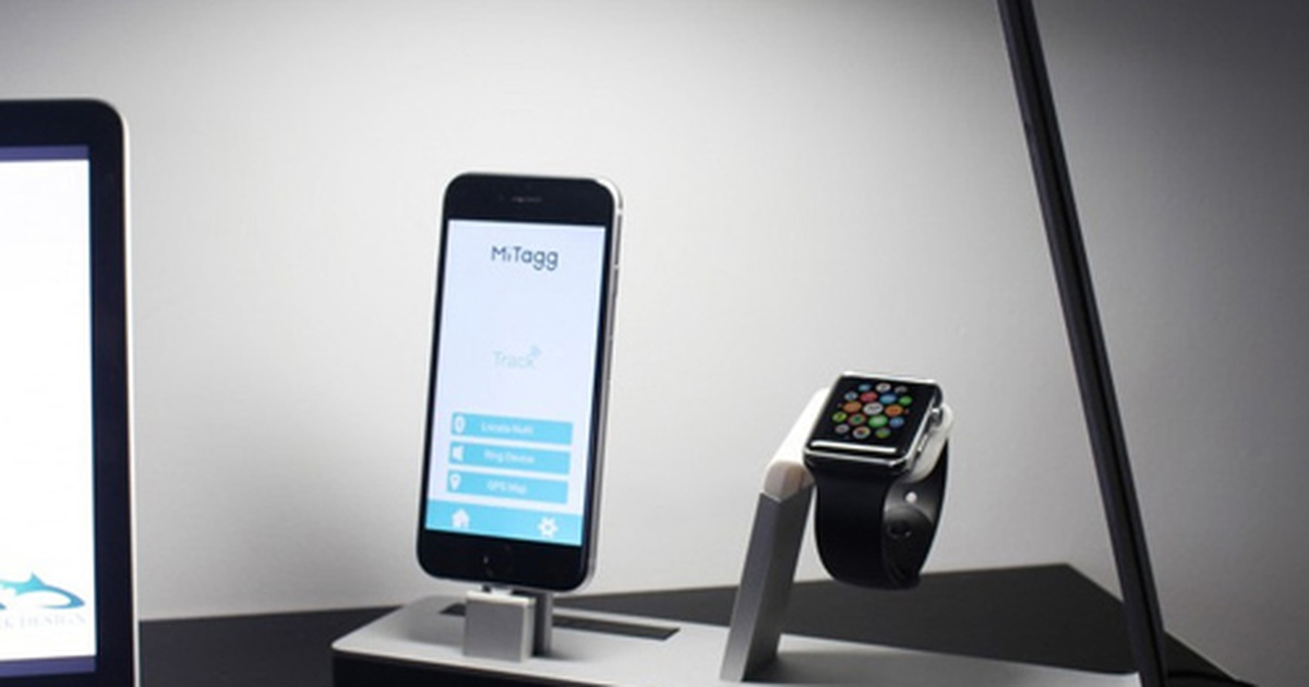 Đèn LED cùng lúc sạc iPhone, Apple Watch