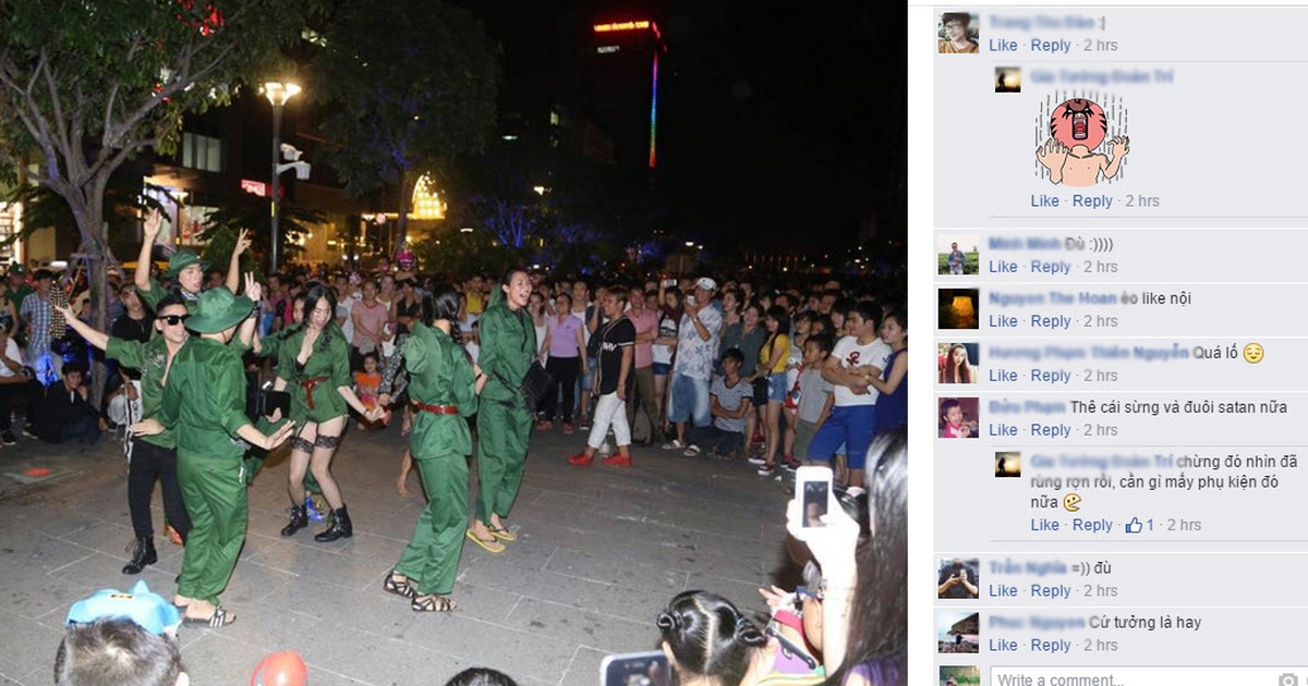 Dân mạng phẫn nộ với cách hóa trang Halloween ở phố đi bộ Nguyễn Huệ