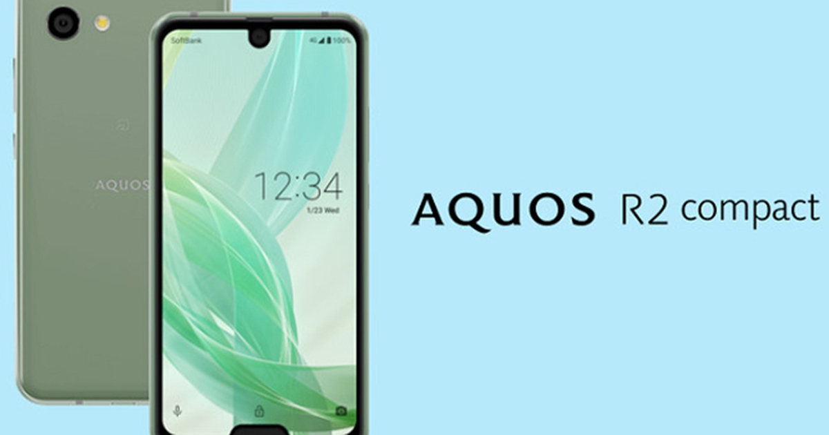 Sharp ra mắt smartphone Aquos R2 Compact màn hình có đến 2 'tai thỏ'