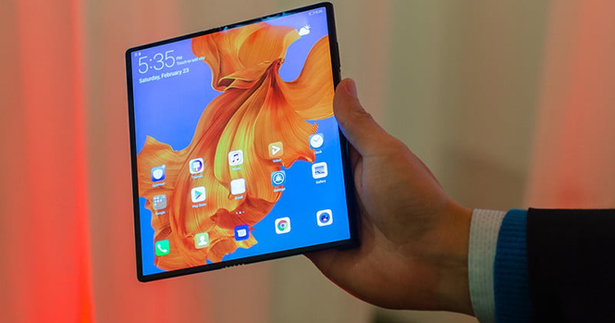 Cận cảnh Huawei Mate X màn hình gập được, đối thủ của Samsung Galaxy Fold