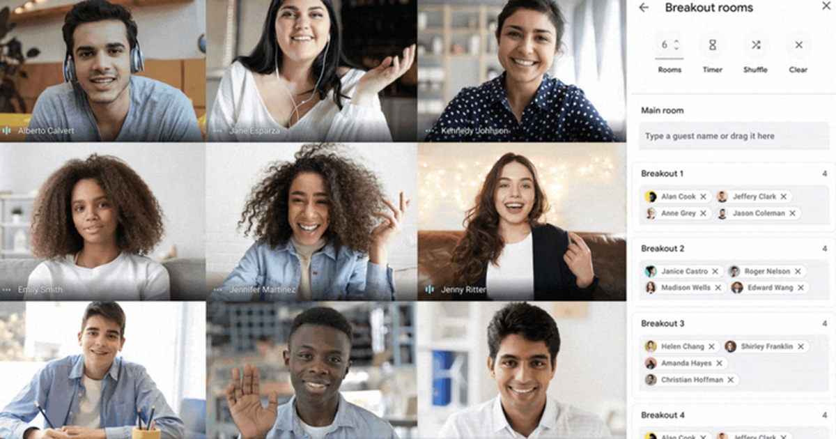 Google Meet thêm tính năng hỗ trợ thảo luận theo nhóm