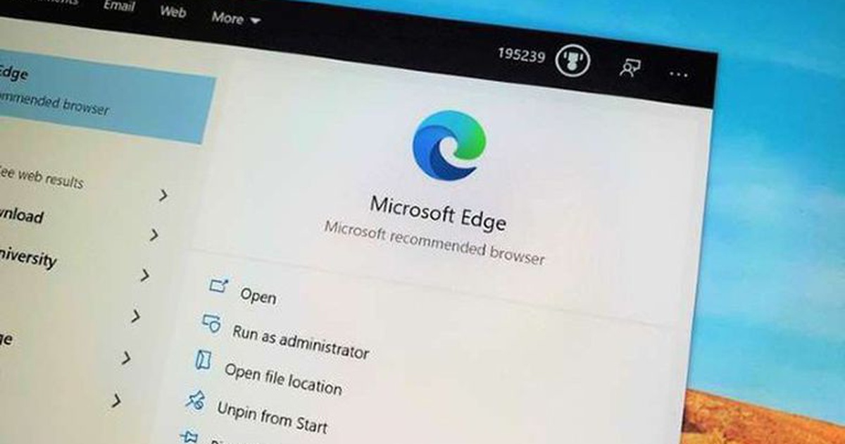 Microsoft Edge giúp chia sẻ trang web giữa các thiết bị dễ dàng hơn