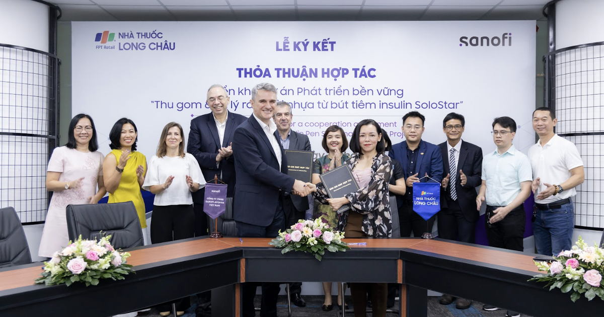 FPT Long Châu và Sanofi Việt Nam hợp tác xử lý rác thải nhựa