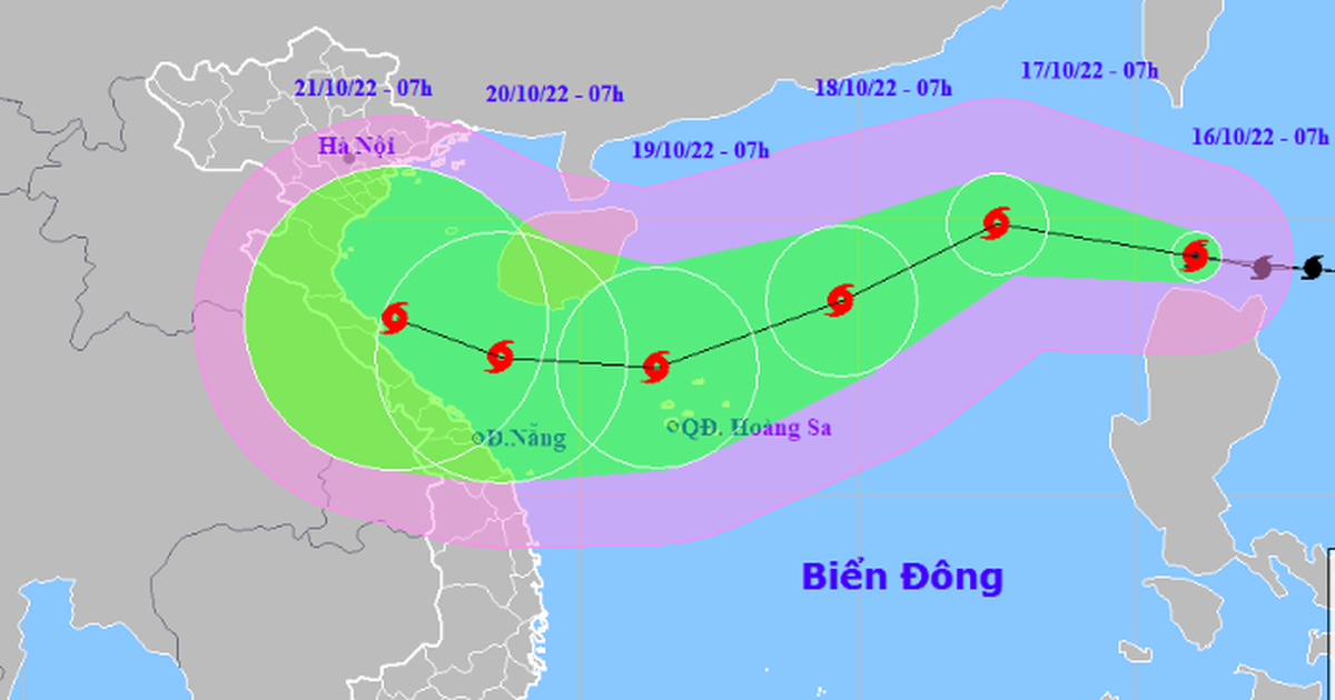 Bão Nesat có gió giật cấp 12 đang đi thẳng vào Biển Đông