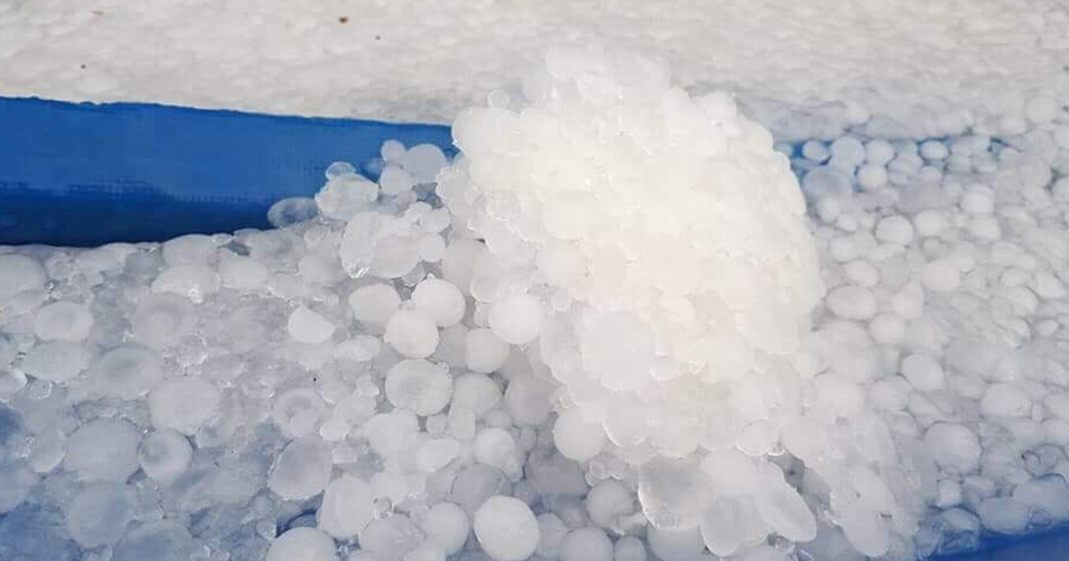 Hà Giang, Lào Cai hứng trận mưa đá đầu tiên trong năm 2018