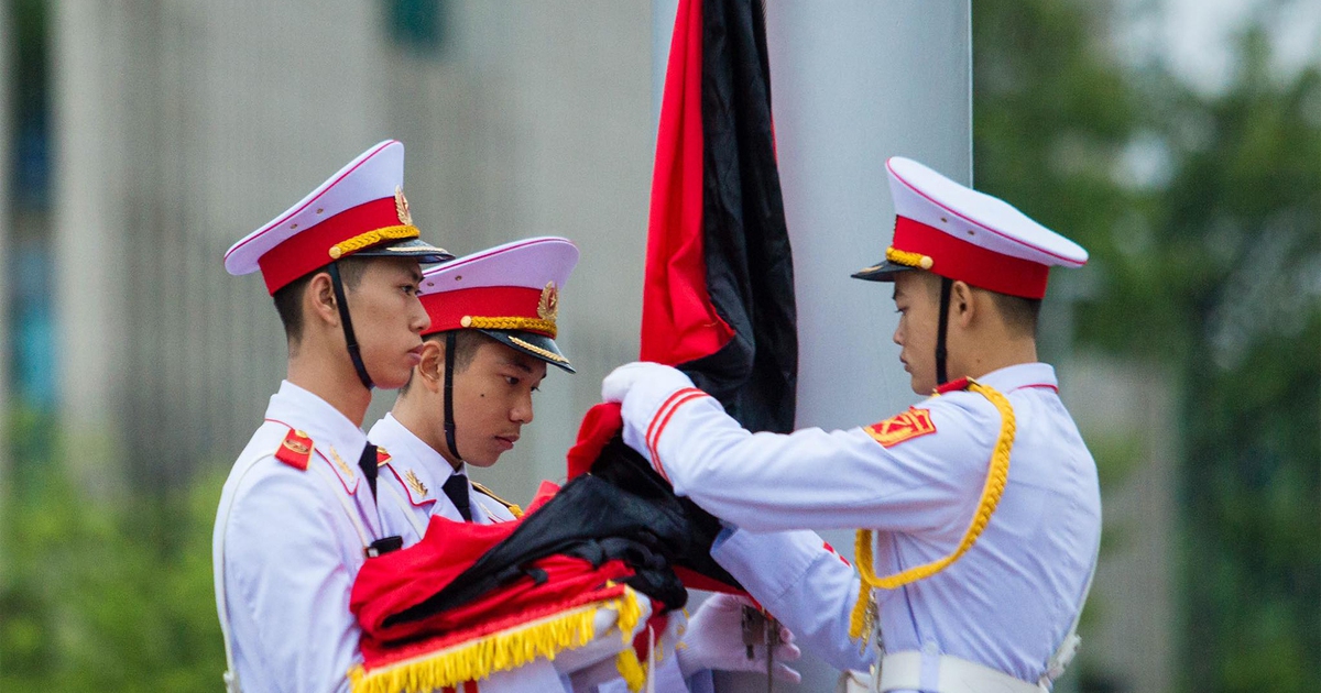 Lễ thượng cờ rủ Quốc tang nguyên Tổng bí thư Lê Khả Phiêu