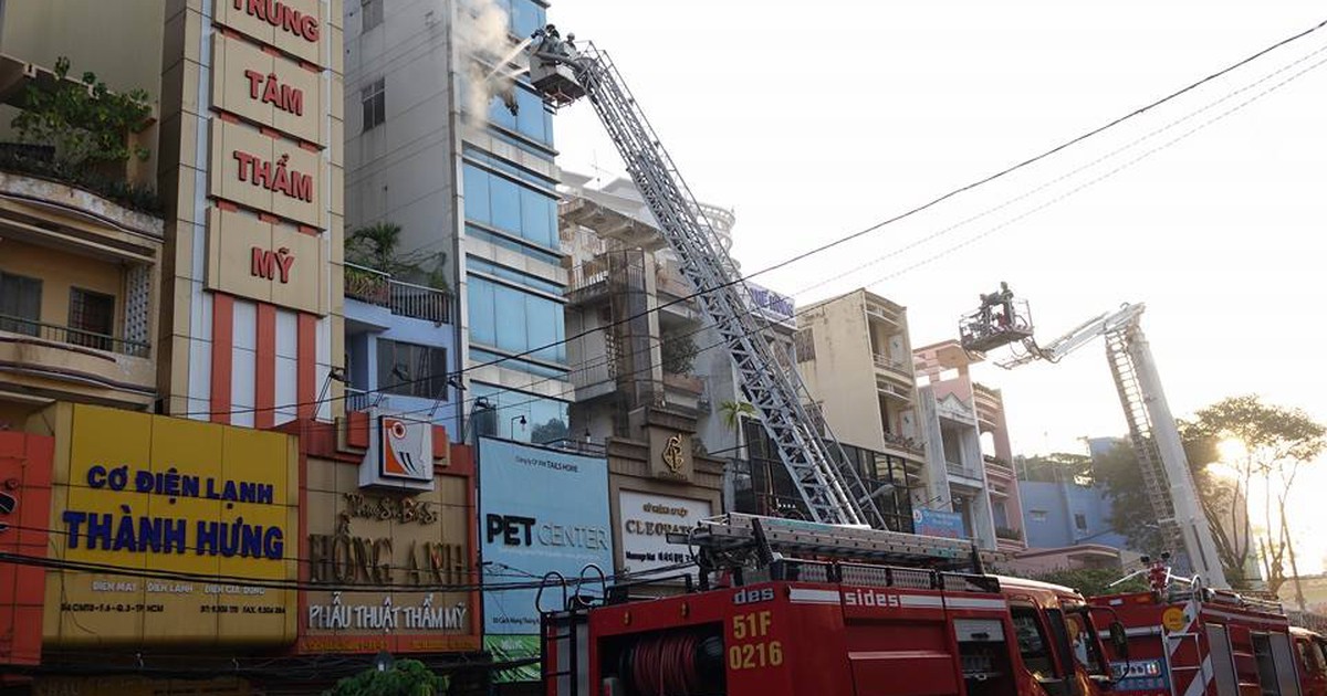 Cháy cơ sở massage ở TP.HCM